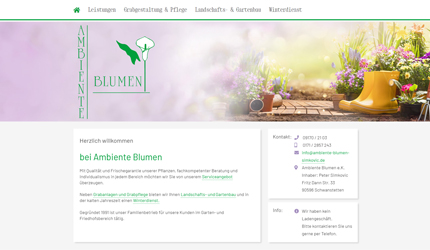 Referenzprojekt Thumb Ambiente Blumen Simkovic