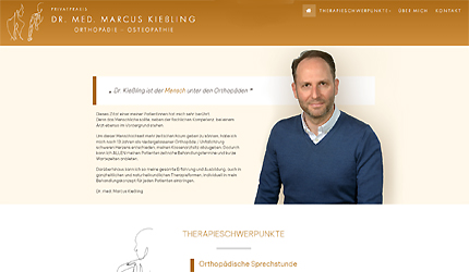 Referenzprojekt Thumb Privatpraxis Dr. med. Marcus Kießling Orthopädie - Osteopathie