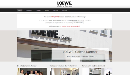 Referenzprojekt Thumb Loewe Galerie Ramser