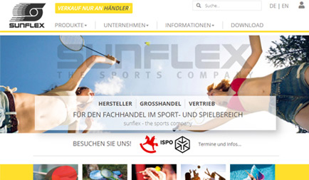 Referenzprojekt Thumb sunflex sport GmbH & Co KG